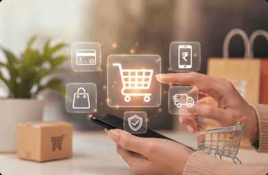 Promoting products online on the laptop